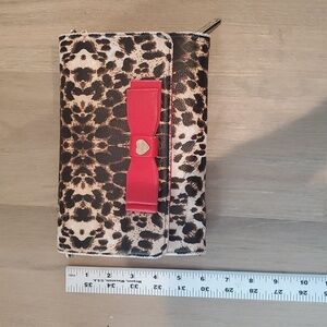 Betsey Johnson Leopard Print Clutch with Shoulder Strap